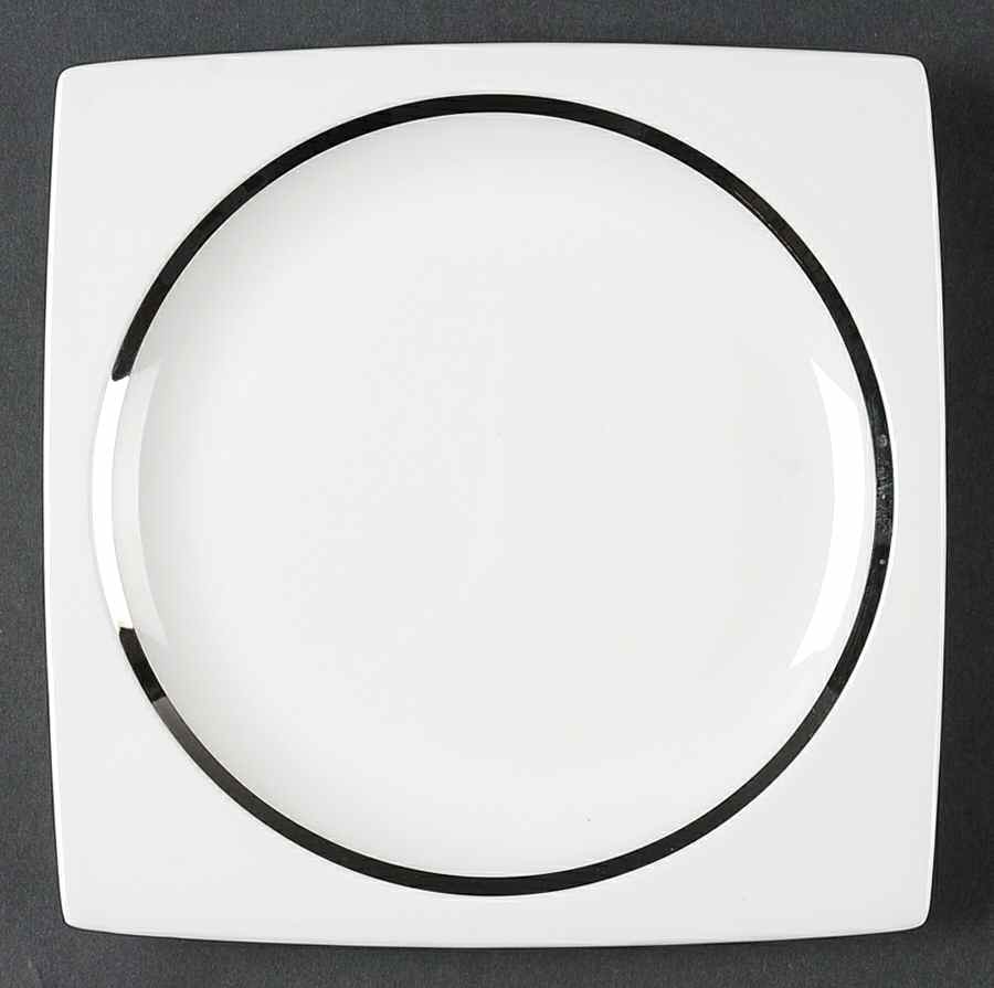 Plato Platinum Square Salad Plate by Wedgwood-1
