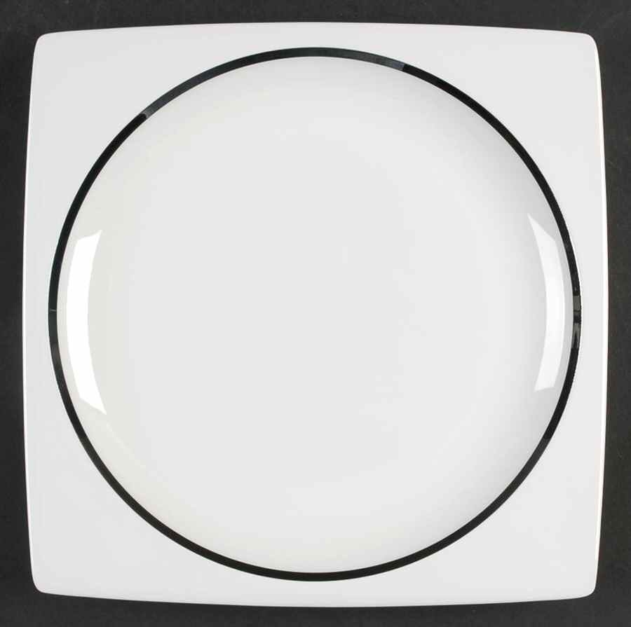 Plato Platinum Square Dinner Plate by Wedgwood-1