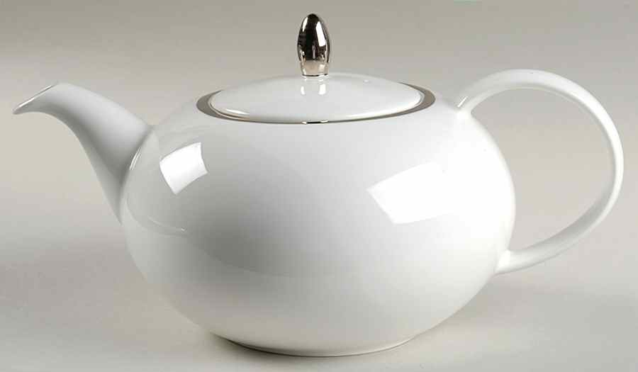 Plato Platinum Teapot & Lid by Wedgwood-1