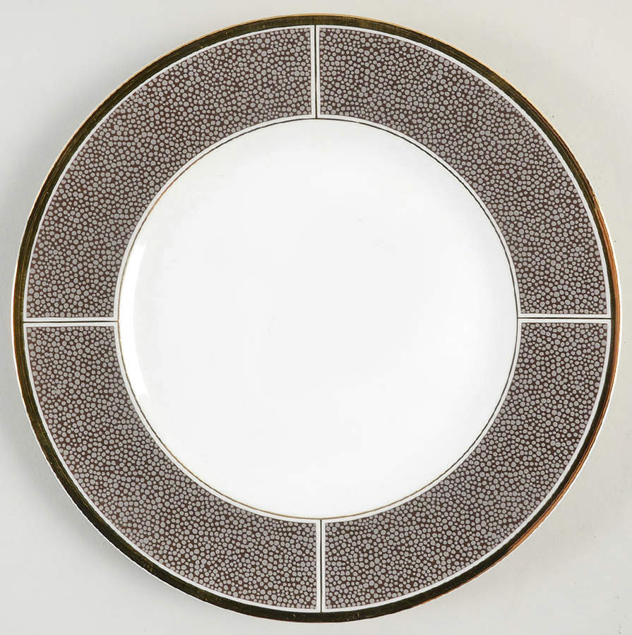 Shagreen Cocoa Salad Plate by Wedgwood-1