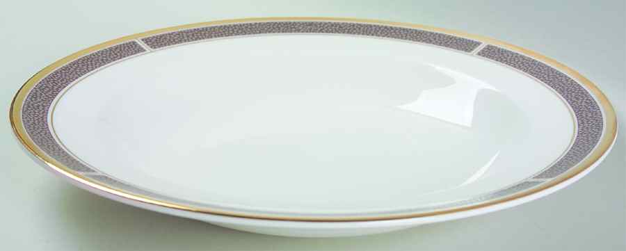 Shagreen Cocoa Large Rim Soup Bowl by Wedgwood-1