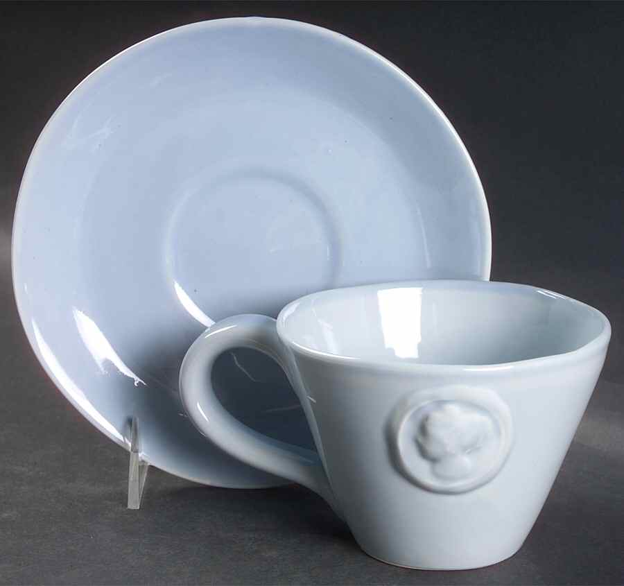 Portobello Road Blue Flat Cup & Saucer Set by Wedgwood-1