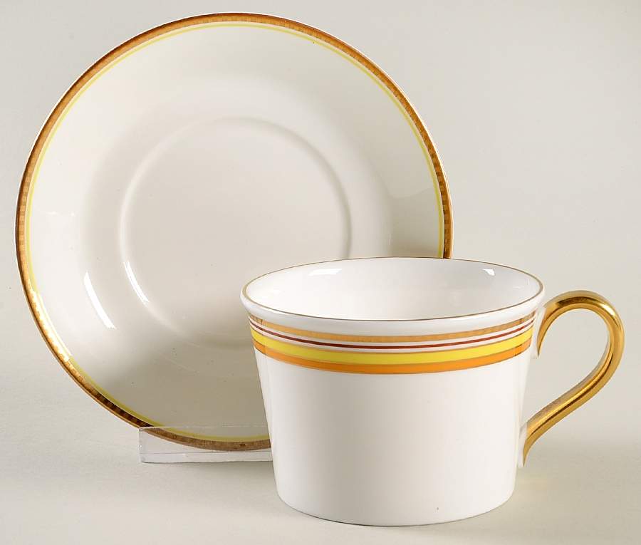 David Canary Flat Cup & Saucer Set by Waterford China-1