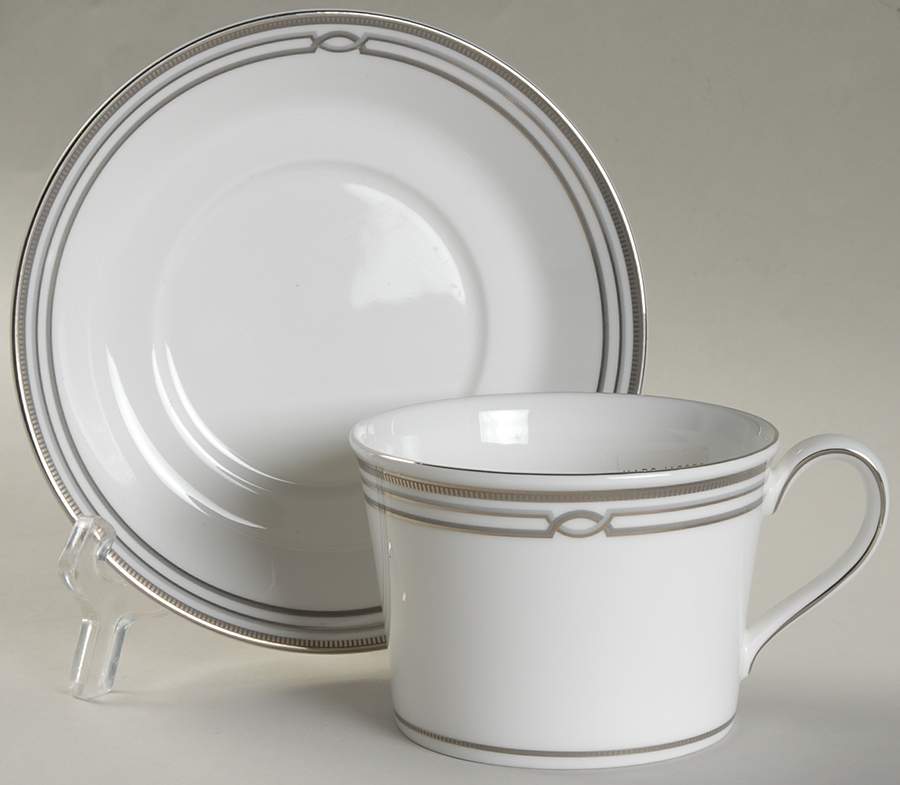 Rene Flat Cup & Saucer Set by Waterford China-1