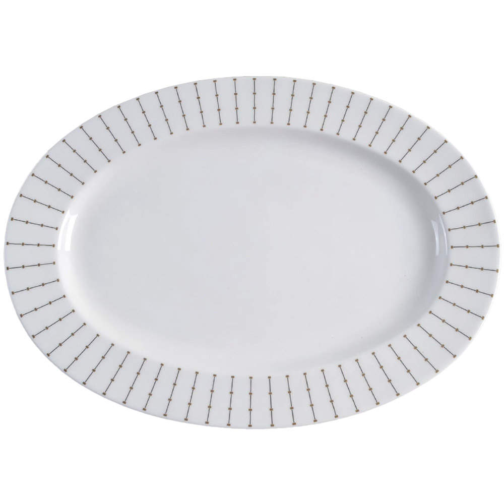 Jean 14" Oval Serving Platter by Waterford China-1