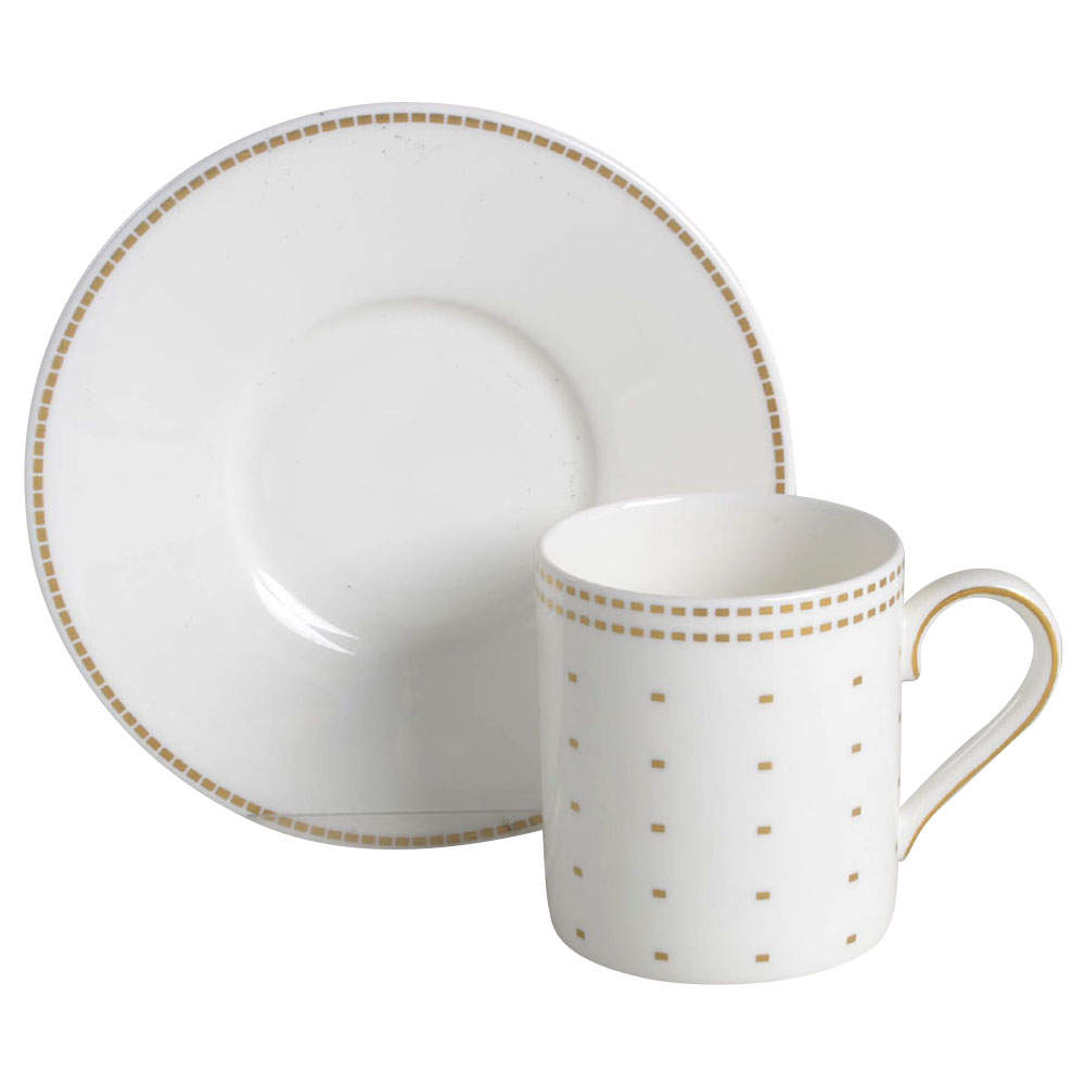 Jean Flat Demitasse Cup & Saucer Set by Waterford China-1