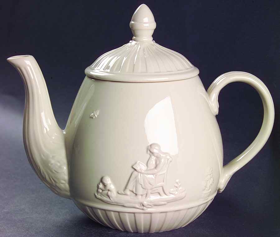 Domestic Service Teapot & Lid by Wedgwood-1