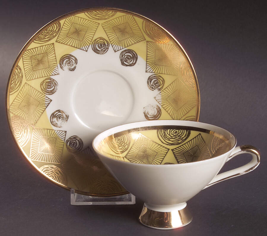 4345E Footed Cup & Saucer Set by Winterling - Bavaria-1