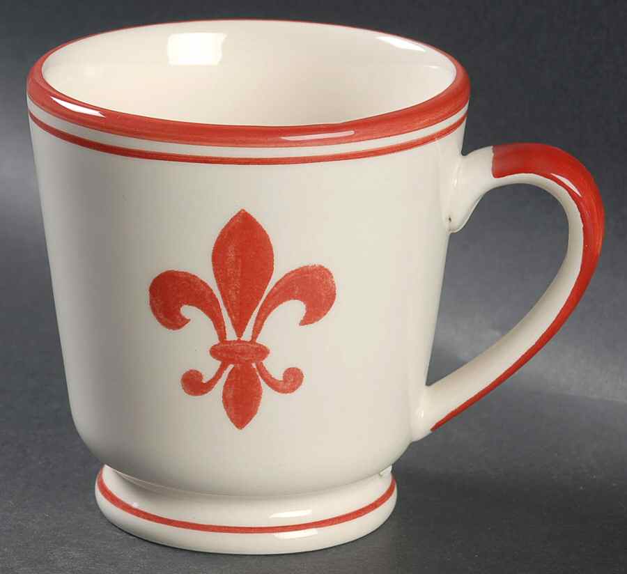Fleur de Lys Collection Red Mug by Williams-Sonoma-1
