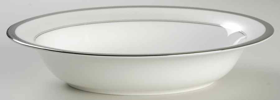 Araglin Platinum 9" Oval Vegetable Bowl by Waterford China-1