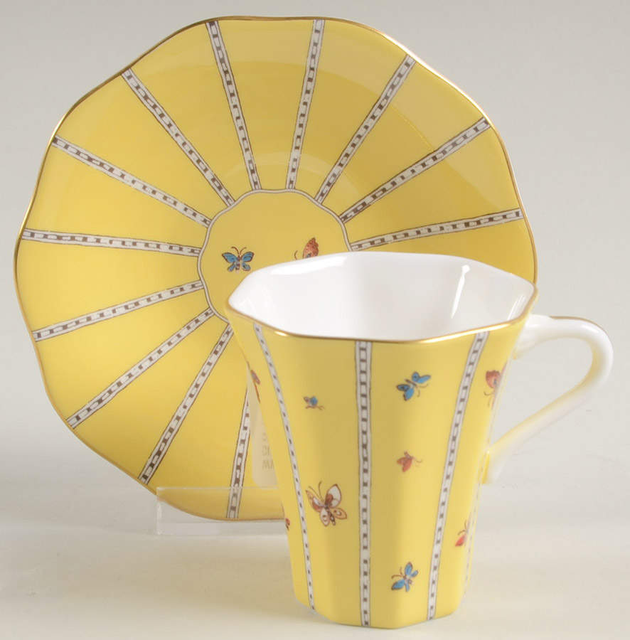 Harlequin Collection Flat Cup & Saucer Set by Wedgwood-1