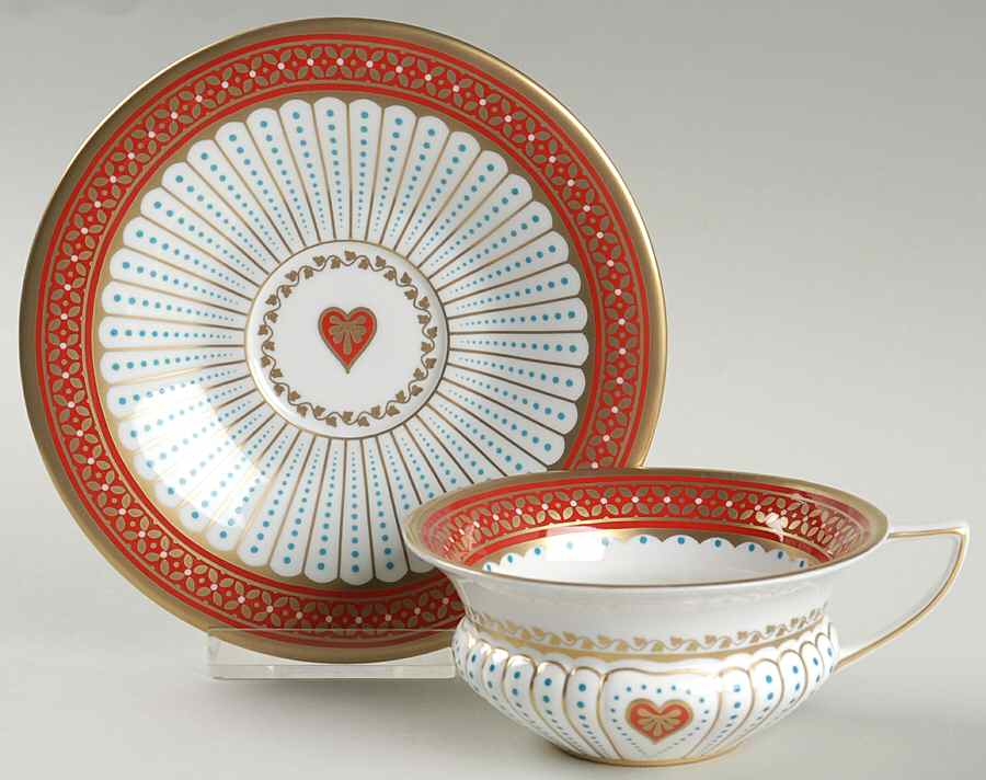 Harlequin Collection Footed Cup & Saucer Set by Wedgwood-1