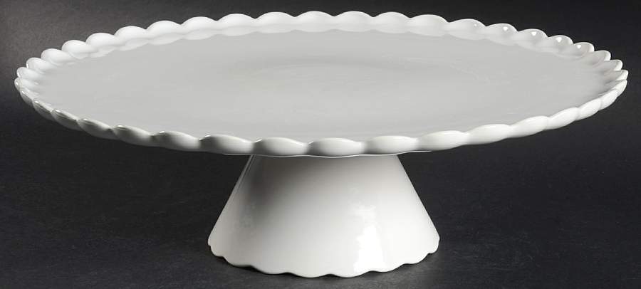 Ruffled 13" Diameter Pedestal Cake Stand by Williams-Sonoma-1