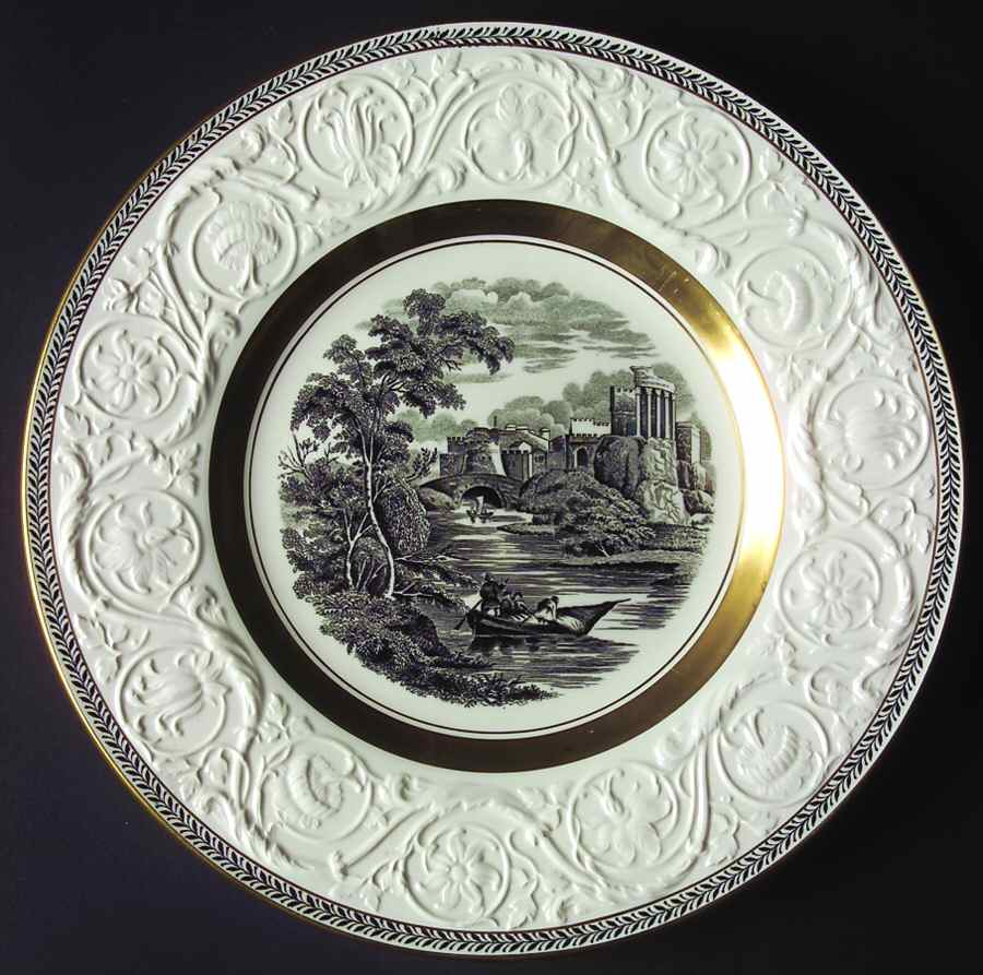 Torbay Black & Gold Dinner Plate by Wedgwood-1