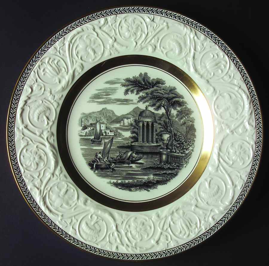 Torbay Black & Gold Dinner Plate by Wedgwood-1