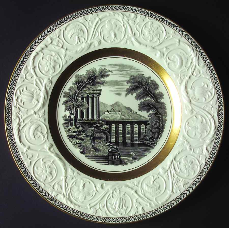 Torbay Black & Gold Dinner Plate by Wedgwood-1