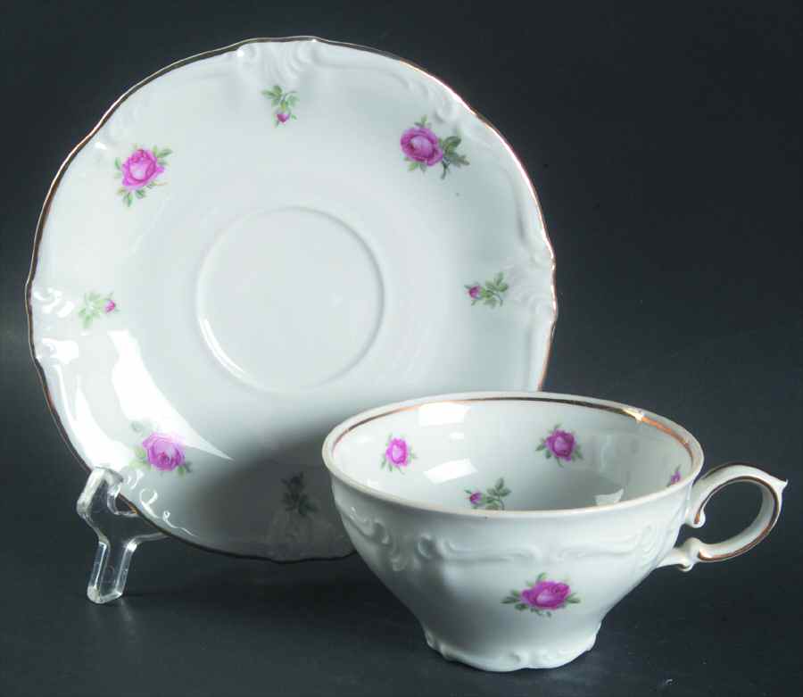 WIG939 Flat Cup & Saucer Set by Winterling - Bavaria-1