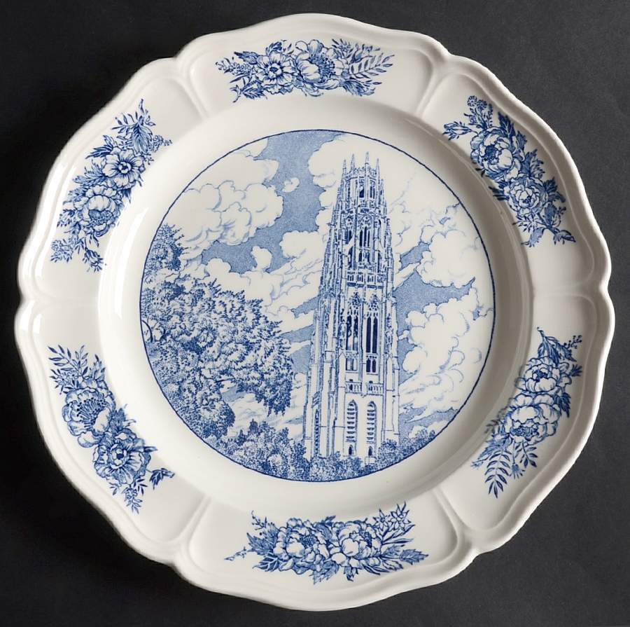 Yale University Blue (Queen's Shape) Dinner Plate by Wedgwood-1