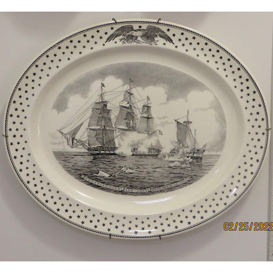 AMERICAN HERITAGE (THE MET MUSEUM OF ART) 19" Oval Serving Platter by Wedgwood-1