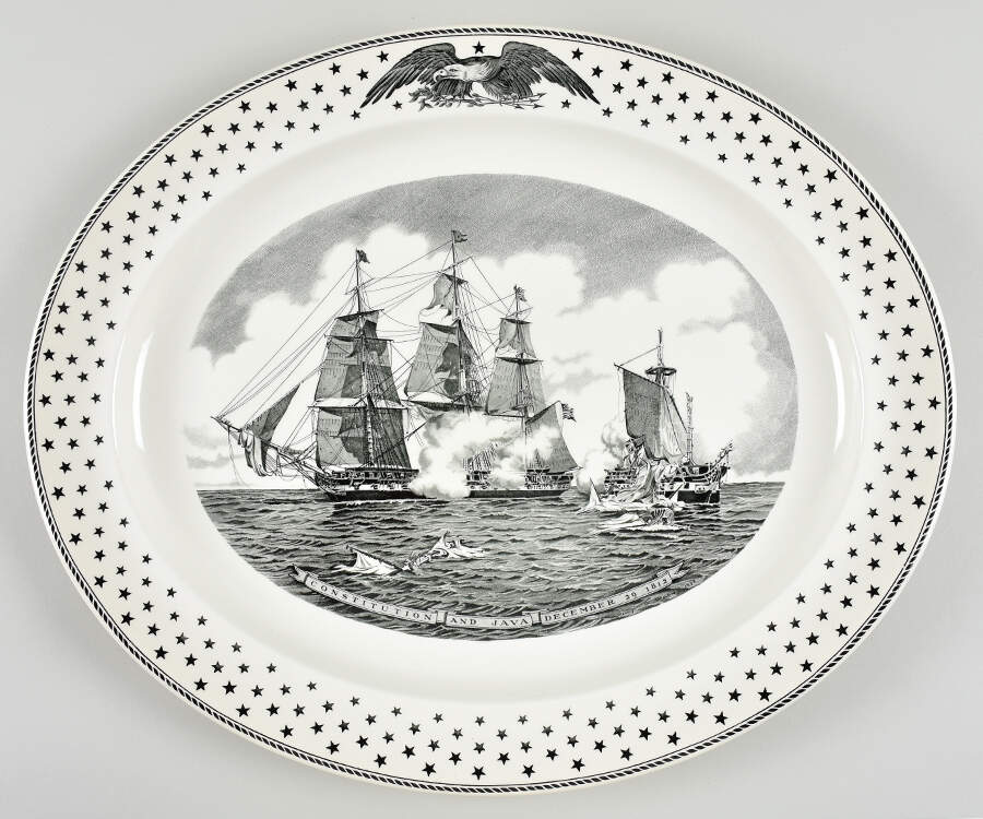 AMERICAN HERITAGE (THE MET MUSEUM OF ART) 18" Oval Serving Platter by Wedgwood-1