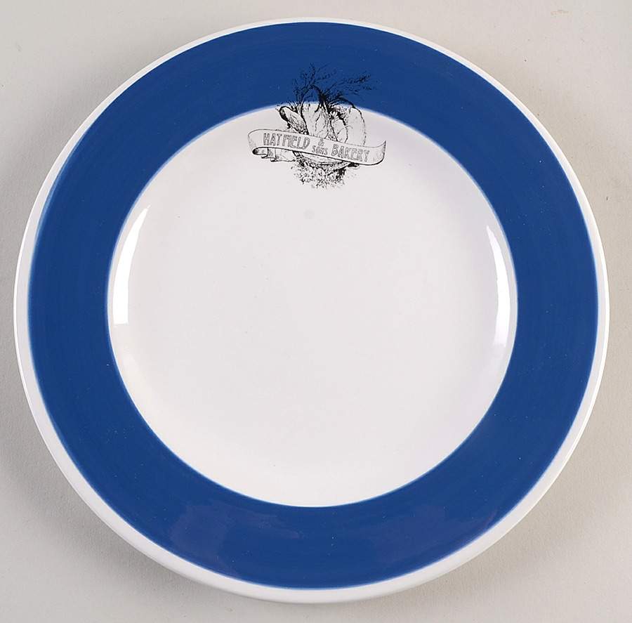 Stamped Label Blue Luncheon Plate by Williams-Sonoma-1