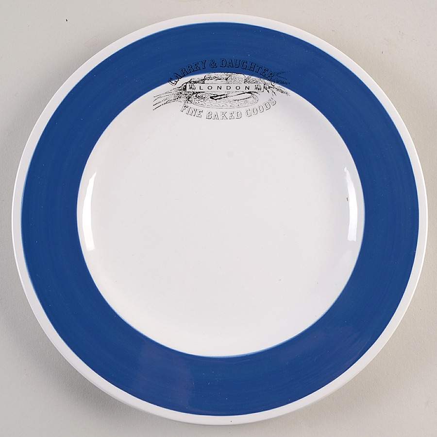 Stamped Label Blue Luncheon Plate by Williams-Sonoma-1