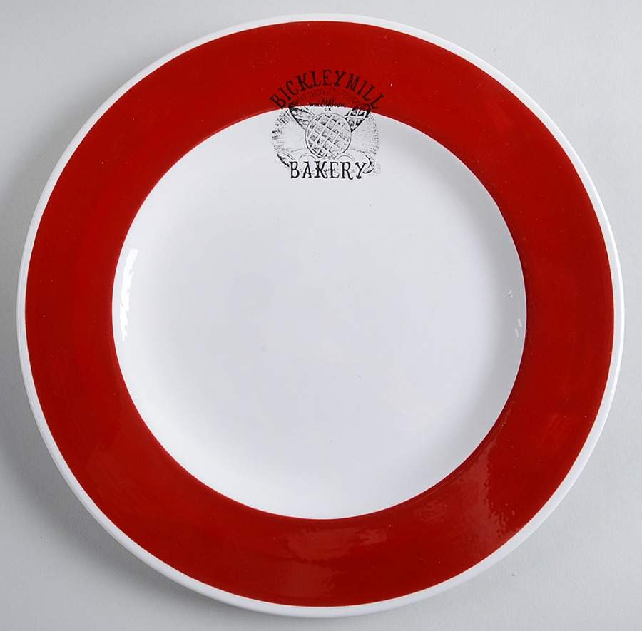 Stamped Label Red Luncheon Plate by Williams-Sonoma-1