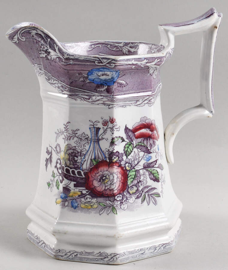 Excelsior Purple Multicolored 32 Oz Pitcher by George Wooliscroft-1