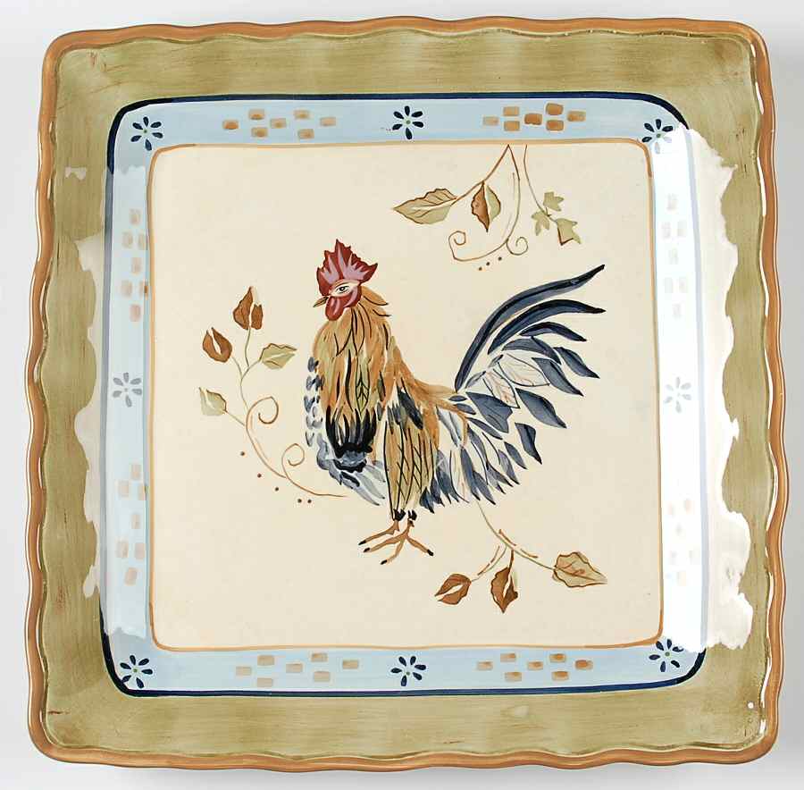Canterbury 13" Square Serving Platter by Whole Home-1