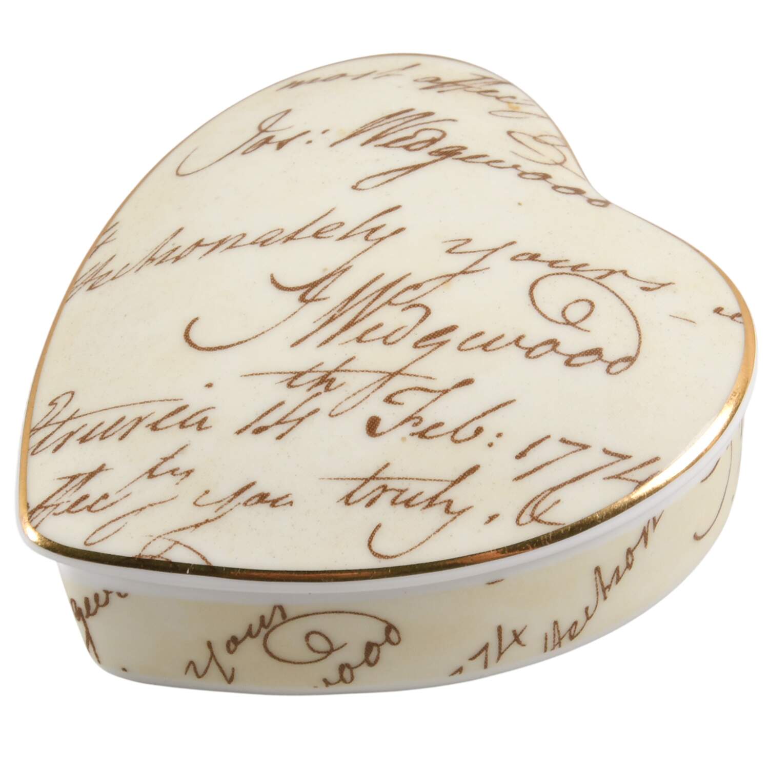 Josiah Wedgwood Bicentennial Heart Shape Box & Lid by Wedgwood-1