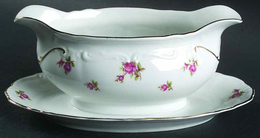 WIG944 Gravy Boat with Attached Underplate by Winterling - Bavaria-1
