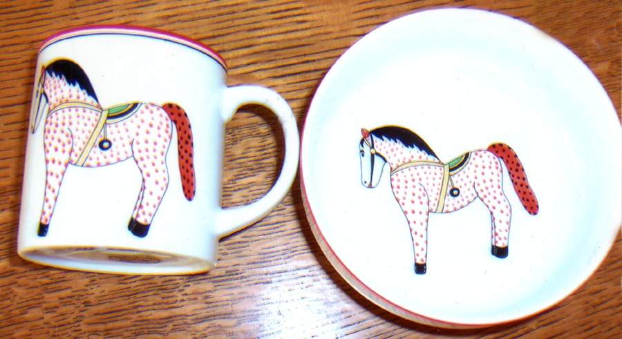 Spotted Horse Child's Plate by Winterthur-1