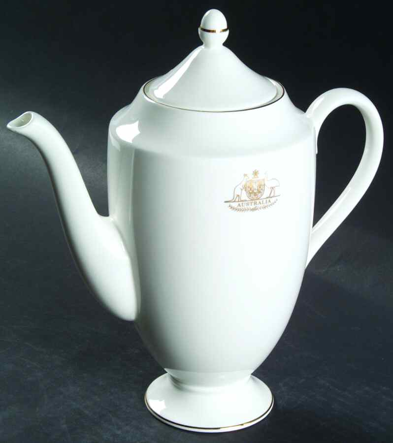 Signet Gold with Crest Coffee Pot & Lid by Wedgwood-1