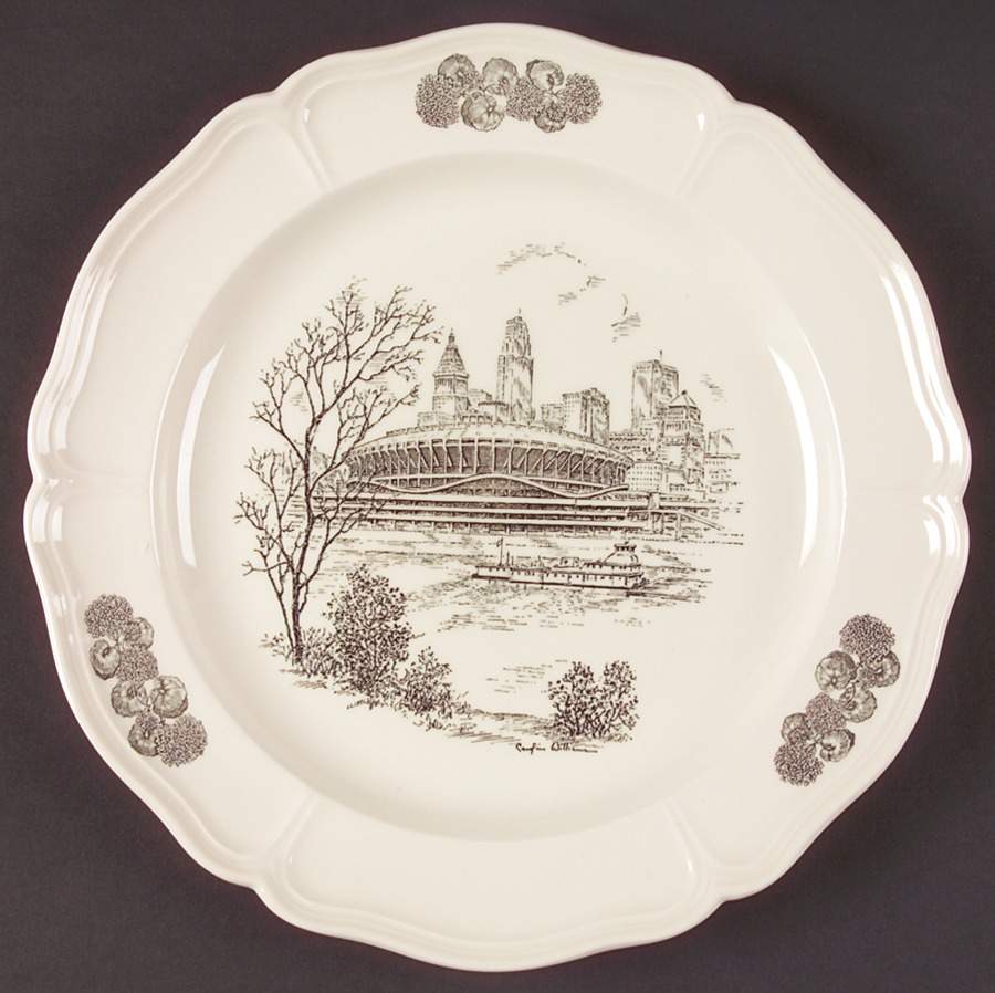 Scenes of Cincinnati Dinner Plate by Wedgwood-1