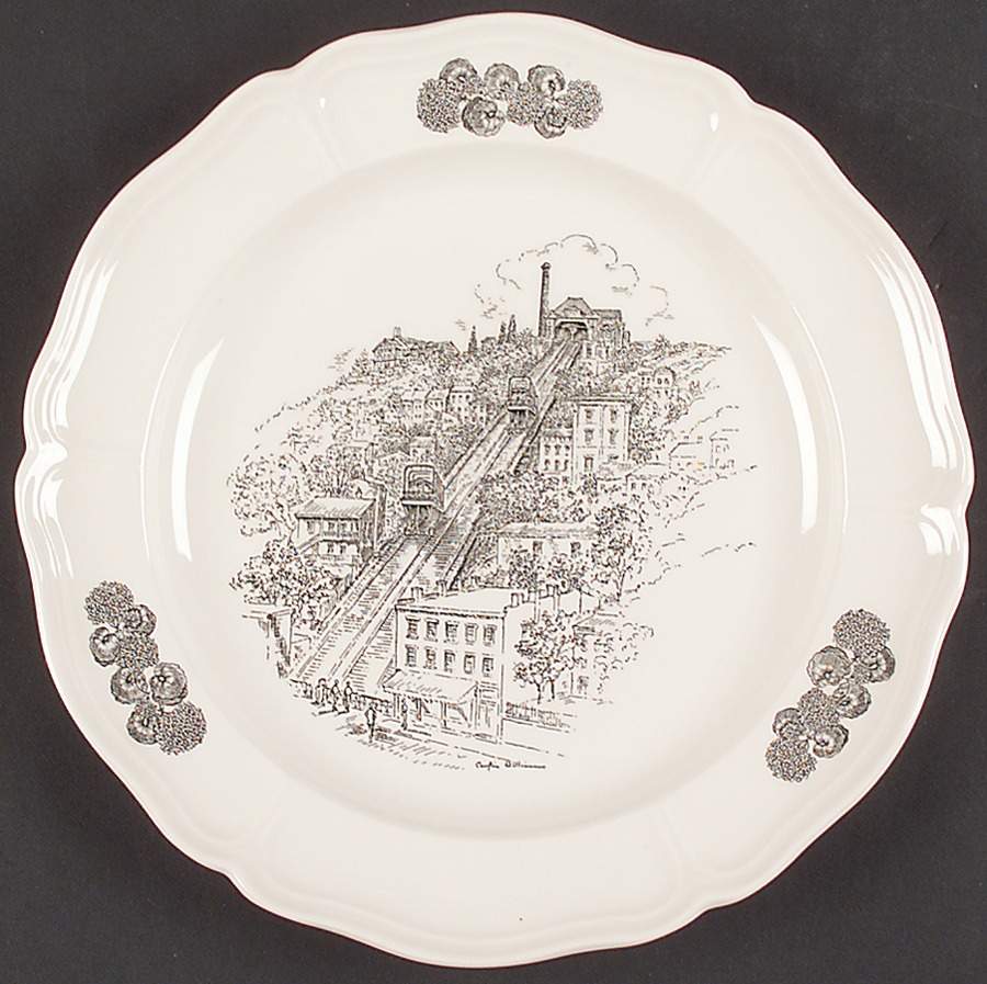 Scenes of Cincinnati Dinner Plate by Wedgwood-1