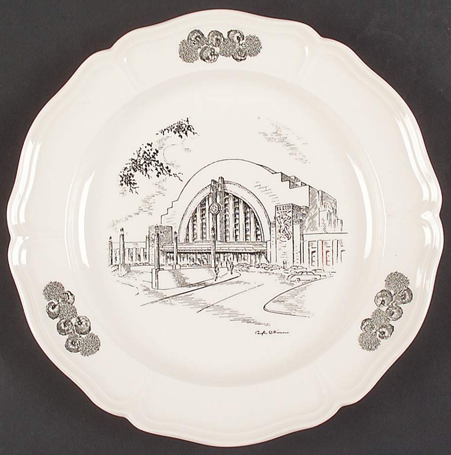 Scenes of Cincinnati Dinner Plate by Wedgwood-1