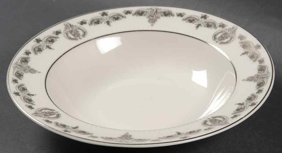 Grande Baroque Large Rim Soup Bowl by Wallace Heritage (Japan)-1