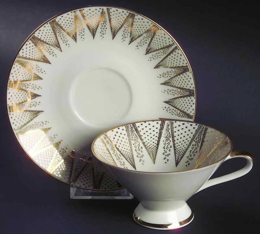 WIG955 Footed Cup & Saucer Set by Winterling - Bavaria-1