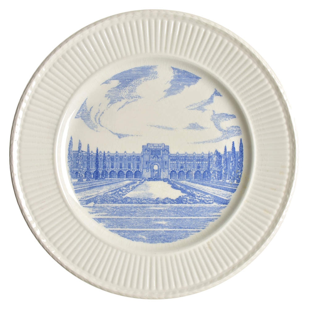 Rice University Blue Dinner Plate by Wedgwood-1
