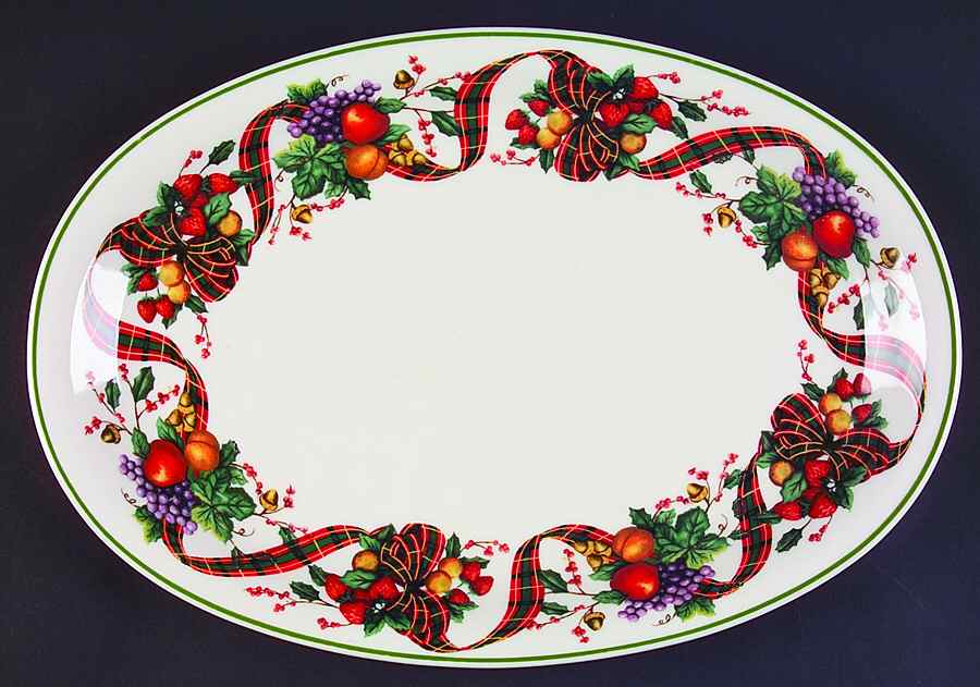 WJA1 14" Oval Serving Platter by William James-1