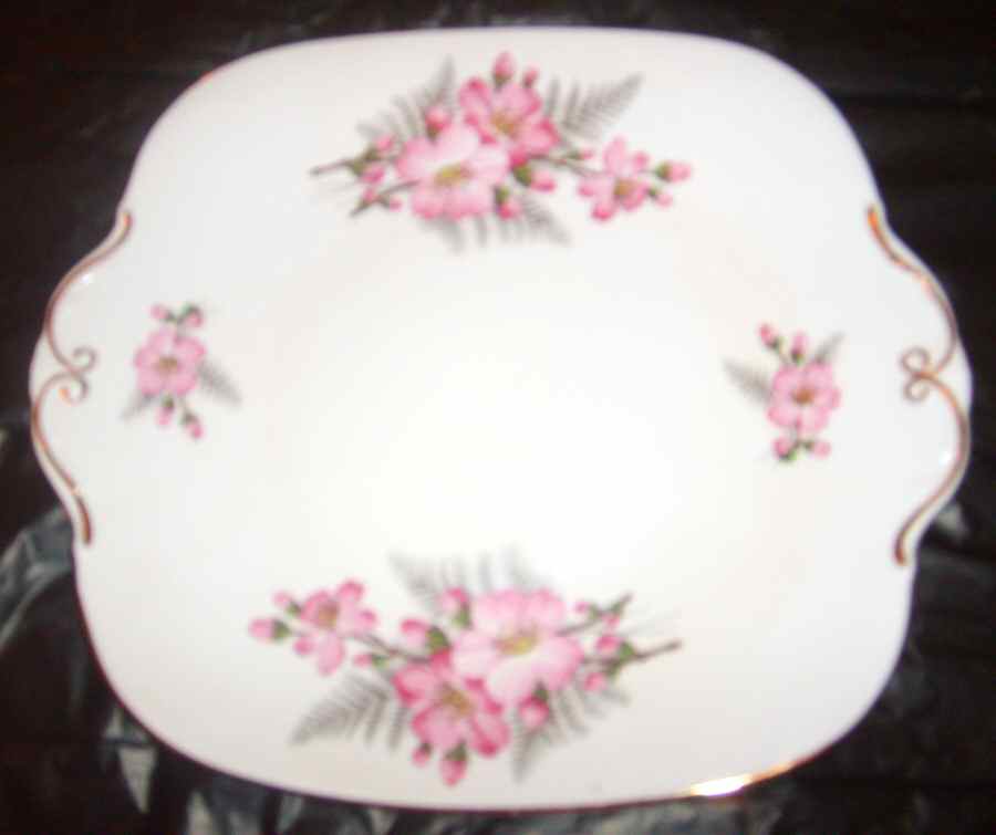1135-52 Square Handled Cake Plate by Windsor (England)-1