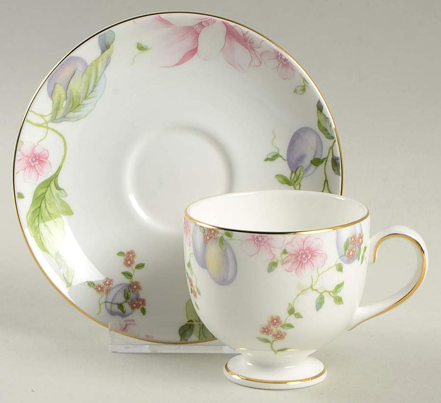 Sweet Plum Footed Demitasse Cup & Saucer Set by Wedgwood-1