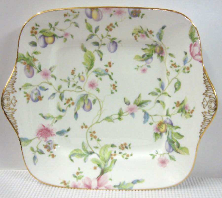 Sweet Plum Square Handled Cake Plate by Wedgwood-1