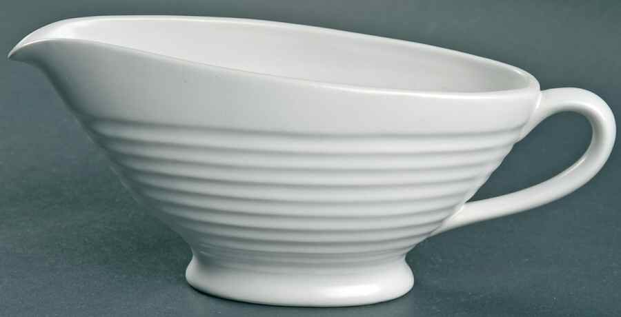 Emeril Chef's White Open Sauce Boat by Wedgwood-1