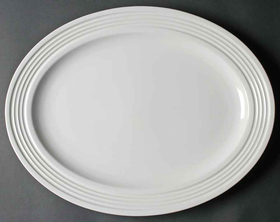 Emeril Chef's White 17" Oval Serving Platter by Wedgwood-1