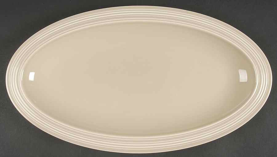 Jasper Conran Casual Biscuit 14" Oval Serving Platter by Wedgwood-1