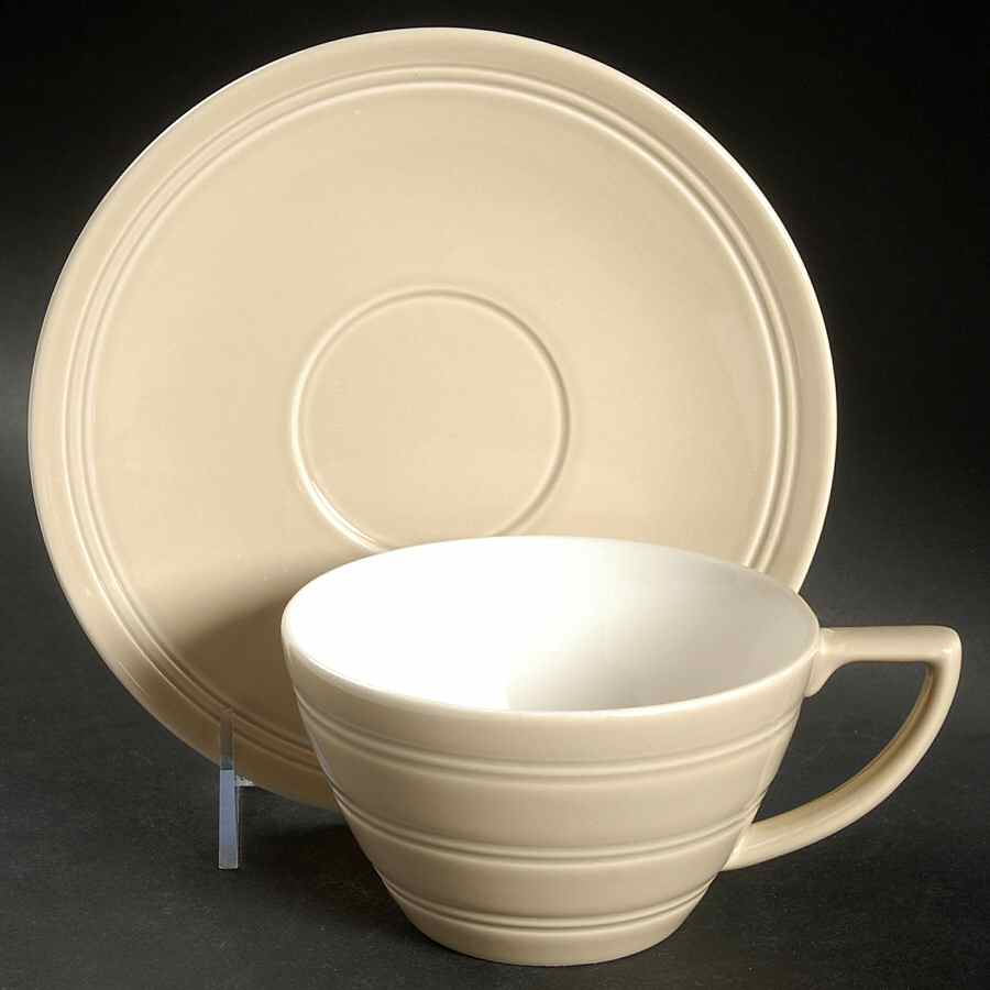 Jasper Conran Casual Biscuit Breakfast Cup & Saucer Set by Wedgwood-1