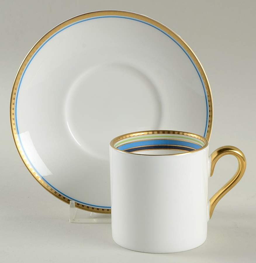 David Accessories Flat Demitasse Cup & Saucer Set by Waterford China-1