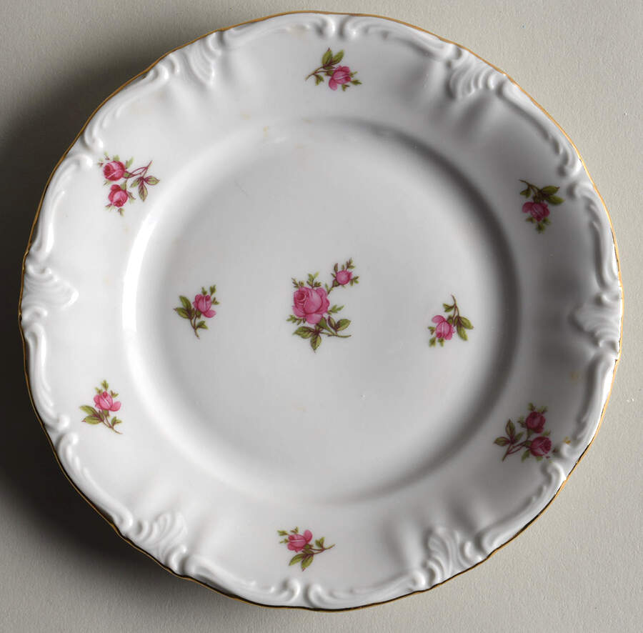 Spring Roses (Ribbed) Bread & Butter Plate by Winterling - Bavaria-1