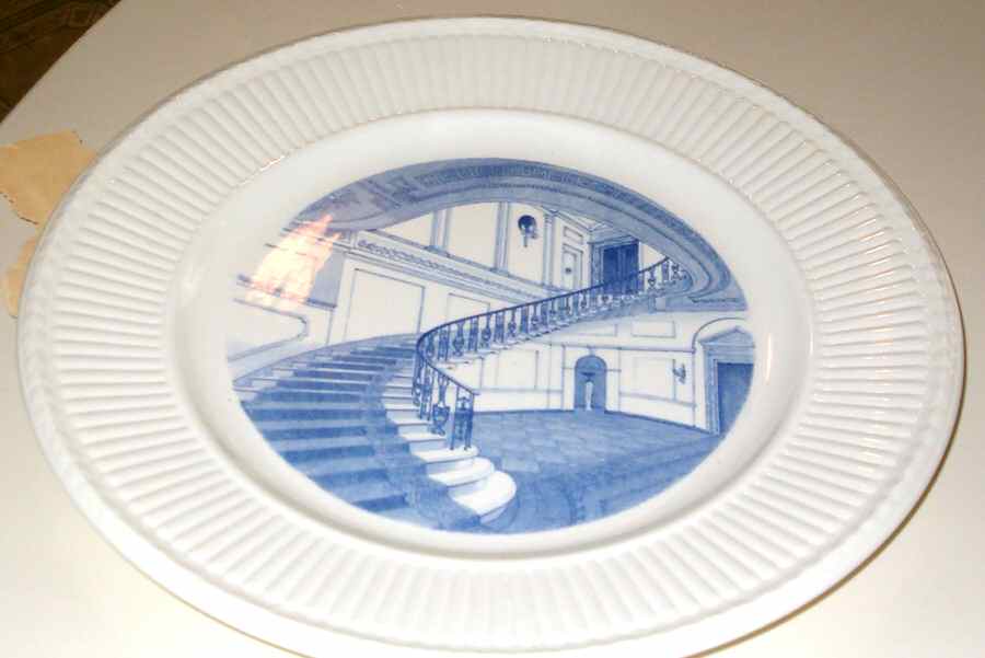 Fisher Junior College Blue Dinner Plate by Wedgwood-1